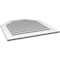Ekena Millwork Octagonal Top Surface Mount PVC Gable Vent: Functional, w/ 3-1/2"W x 1"P Standard Frame, 32"W x 34"H GVPOT32X3401SF - alternate 2
